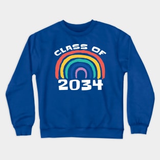 CLASS of 2034 Rainbow Grow With Me 1 Crewneck Sweatshirt